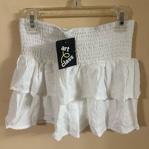 Art Class girls Elegant White Ruffled SkirtL(10-12)M(8)...#665